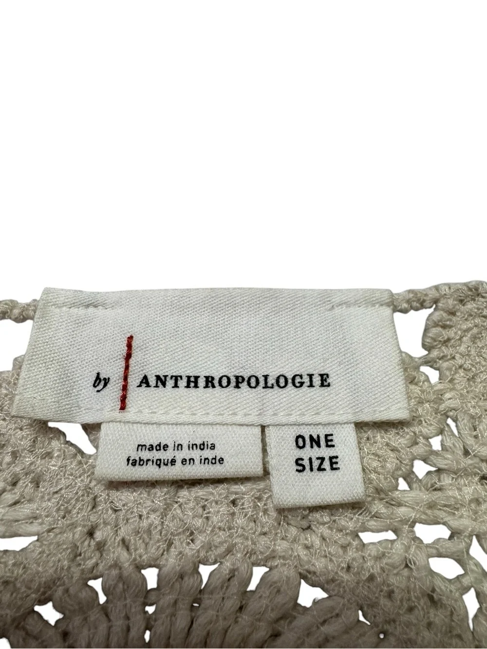 Anthropologie Patterned Crochet Shrug